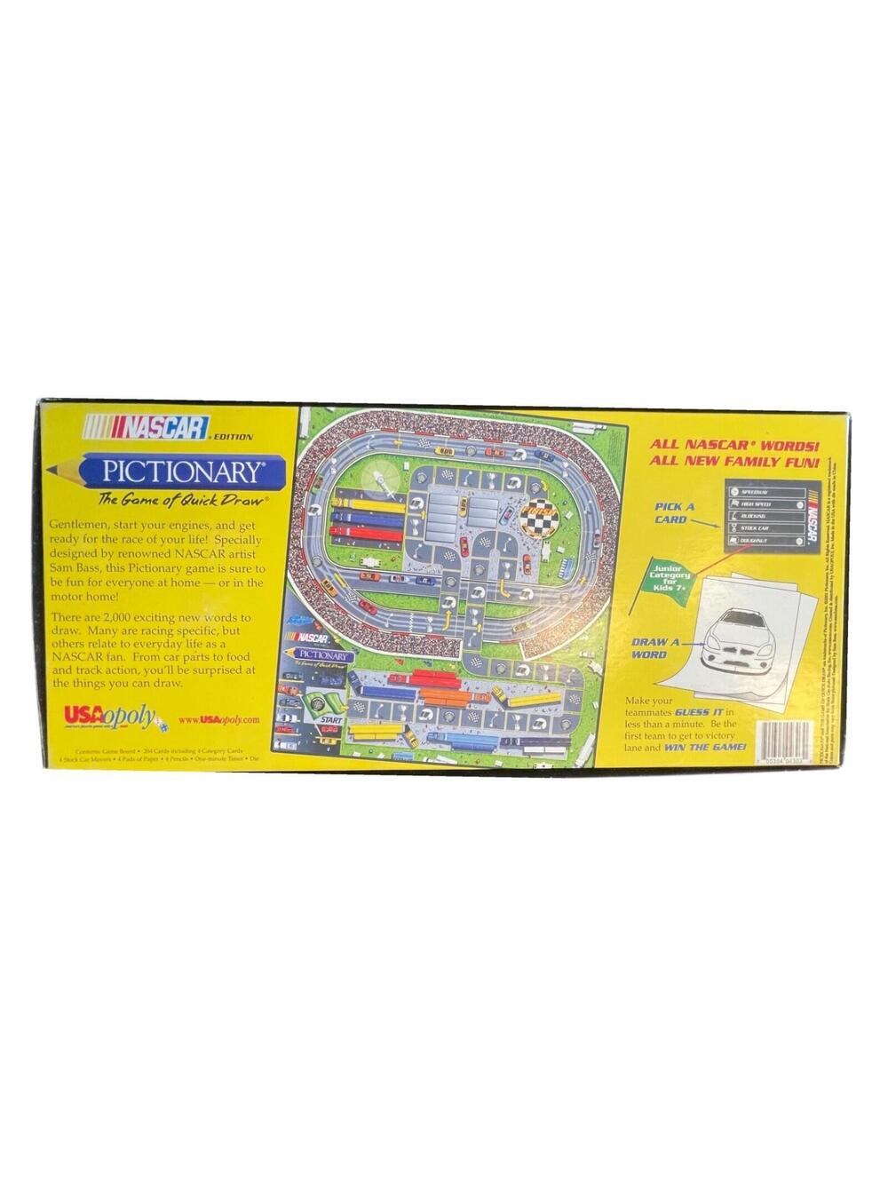 2001 NASCAR Pictionary Board Game Complete Sam Bass Racing - Picture 2 of 9
